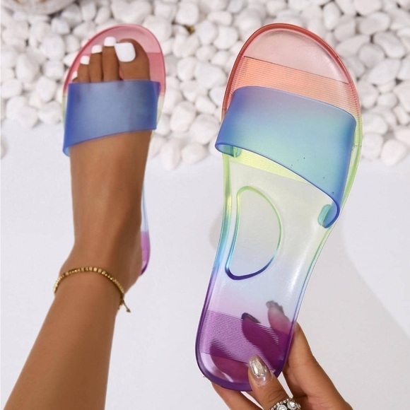 Shoes - 🎄Women Ombre Single Band Slide Sandals